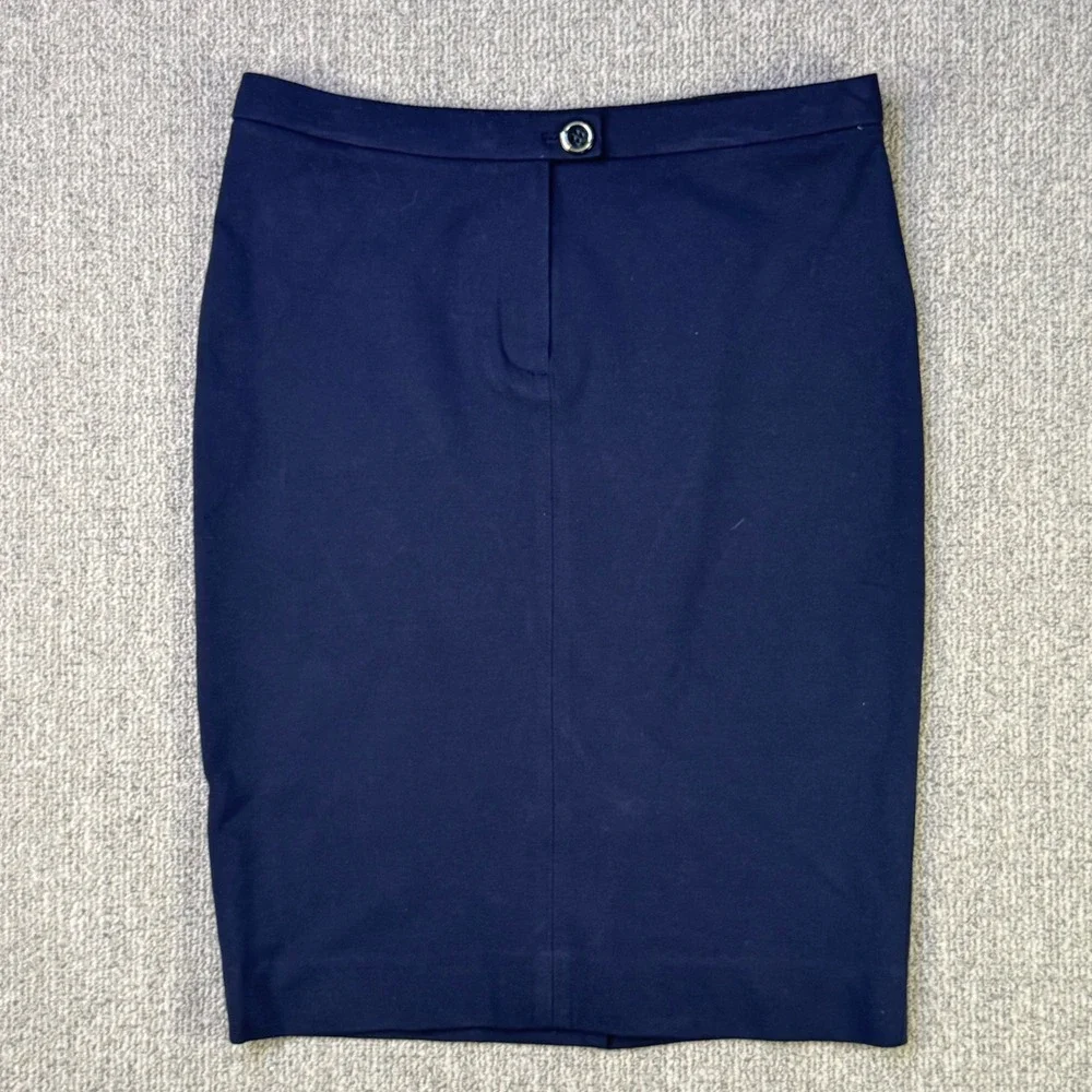 Tory Burch Navy Pencil Skirt Women's Size S 22